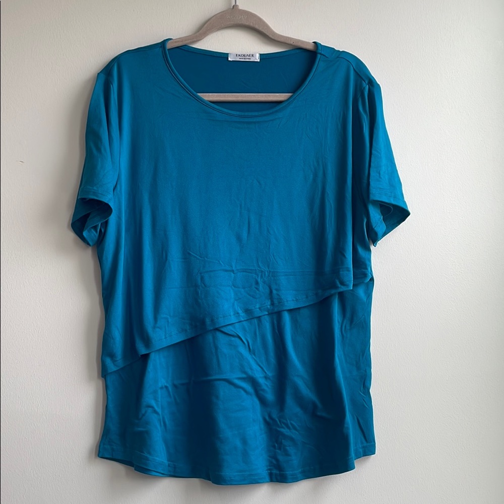 Nursing Top in Teal